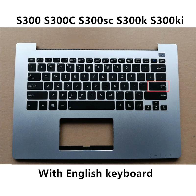 NEW Laptop For ASUS S300 S300C S300sc S300k S300ki With English Keyboard 13.3 Inch Palmrest Upper Cover