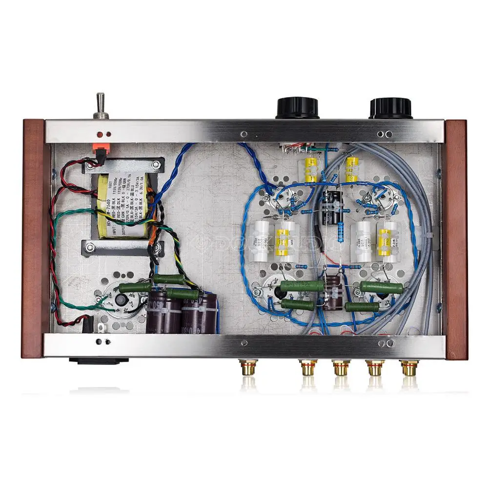 Вакуумный трубный усилитель Douk Audio 6J4 + 6P6P Hi Fi домашний стереоусилитель класса A 4
