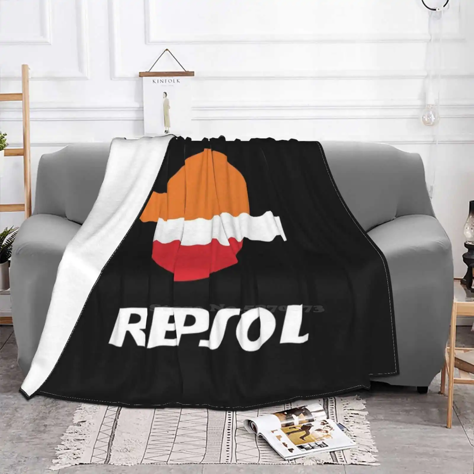 Repsol наклейка на рубашку новая распродажа фланелевых мягких одеял с