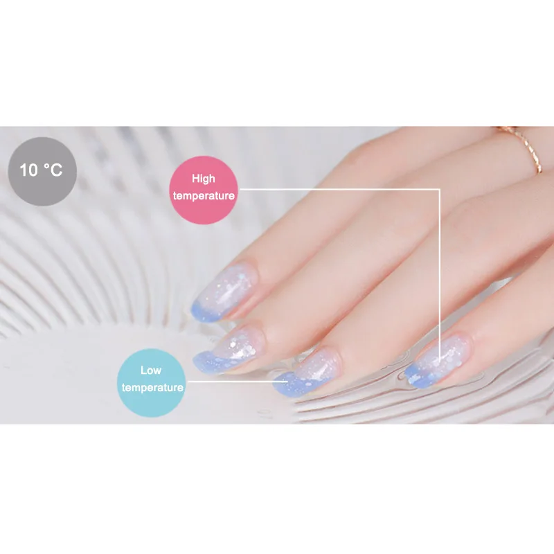 Лак для ногтей меняющий цвет стойкий нетоксичный Быстросохнущий Маникюр женщин