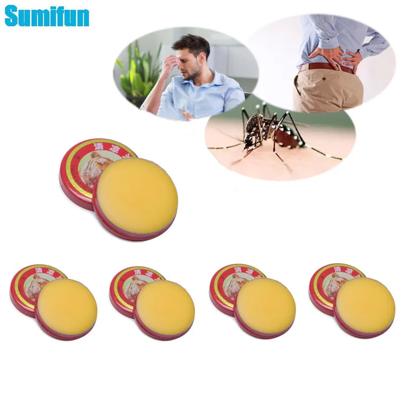 5 шт. красный тигровый бальзам мазь охлаждающий масляный крем для простуда