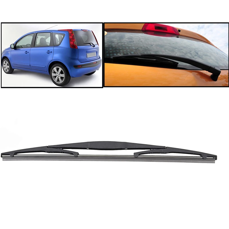 XUKEY For Nissan Note MK1 E11 2013 2012 2011 2010 2009 2008 2007 2006 2005 24&quot14&quot12&quot Front Rear Windshield Wiper Blades Kit |