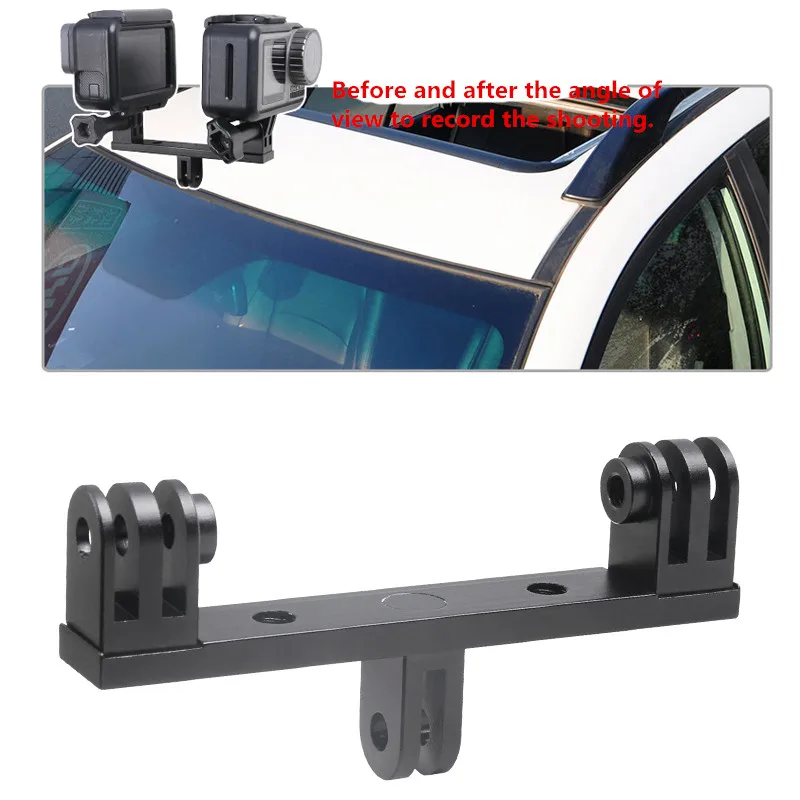 Металлический двойной держатель для штатива с винтовым адаптером экшн-камеры Gopro