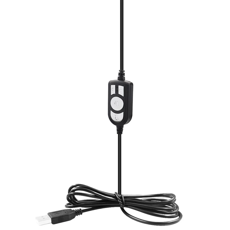 USB бинауральная гарнитура колл-центр с шумоподавлением Микрофон Регулировка