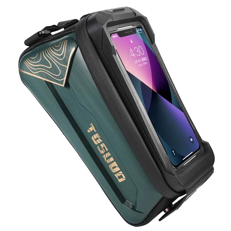 

2021 Bicycle Bag 8.0 Inch TouchScreen Phone Case Waterproof Cycling Bag Top Front Tube Frame MTB Pack Bike Bag Accessories