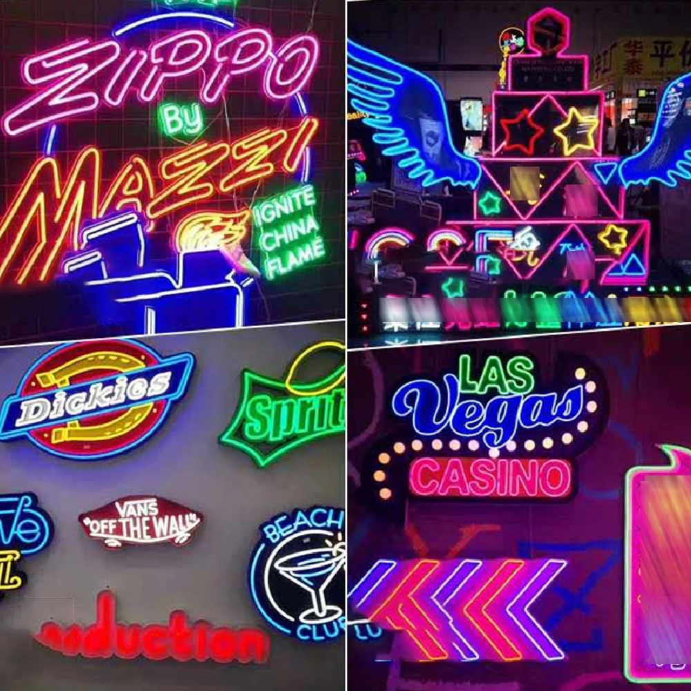 

Creative LED Neon Light Bar 12V Waterproof 2835 Flexible Neon Light Garden Bar Decoration Nine Colors Yellow Red Green Blue