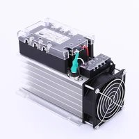 jgx 33100a three phase solid state relay ac480v 100a dc control ac solid state relay ssr ac three dc ac with fan and radiator