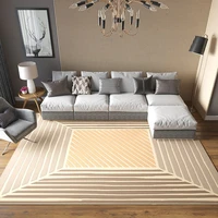 modern geometric striped rectangular carpet living room bedroom sofa creative floor mat