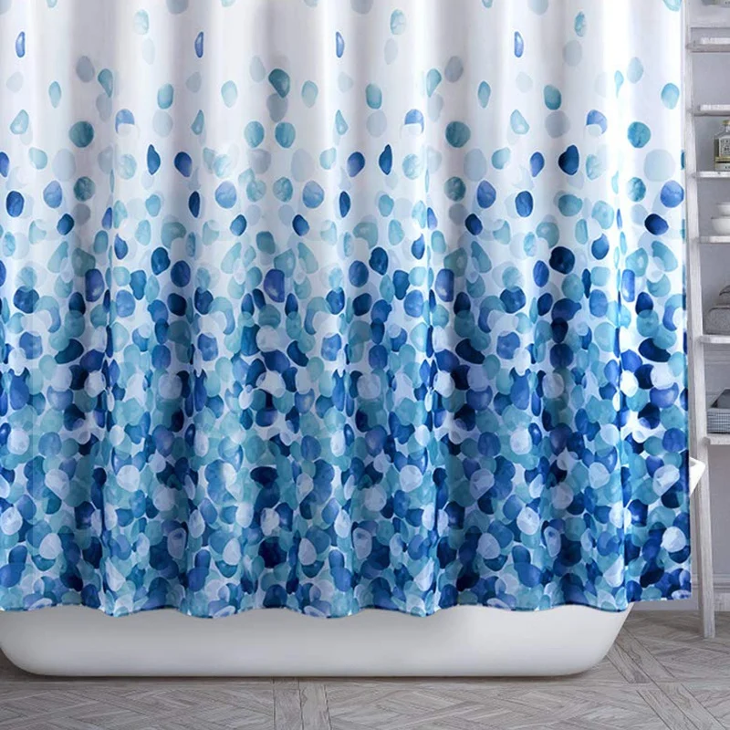 

Shower Curtain Set Bathroom Fabric Curtain Bathroom Waterproof Bubble Shower Curtain Standard Size 180x180Cm