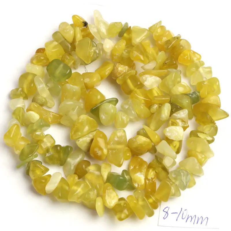 Lemon Stone Высокое качество 5-8 мм чип Форма 41 различные материалы натуральный камень DIY драгоценные камни ювелирные изделия свободные бусины 17 дюймов wj69 - Цвет: Lemon Stone