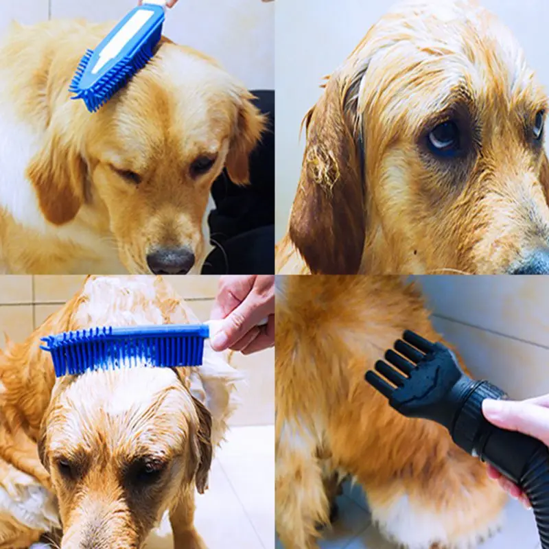 

Pet Dog Cat Hair Cleaning Durable Brush Pet Combs Soft Supplies Pet Silica Gel Brush For Hair Cleaning & Massage