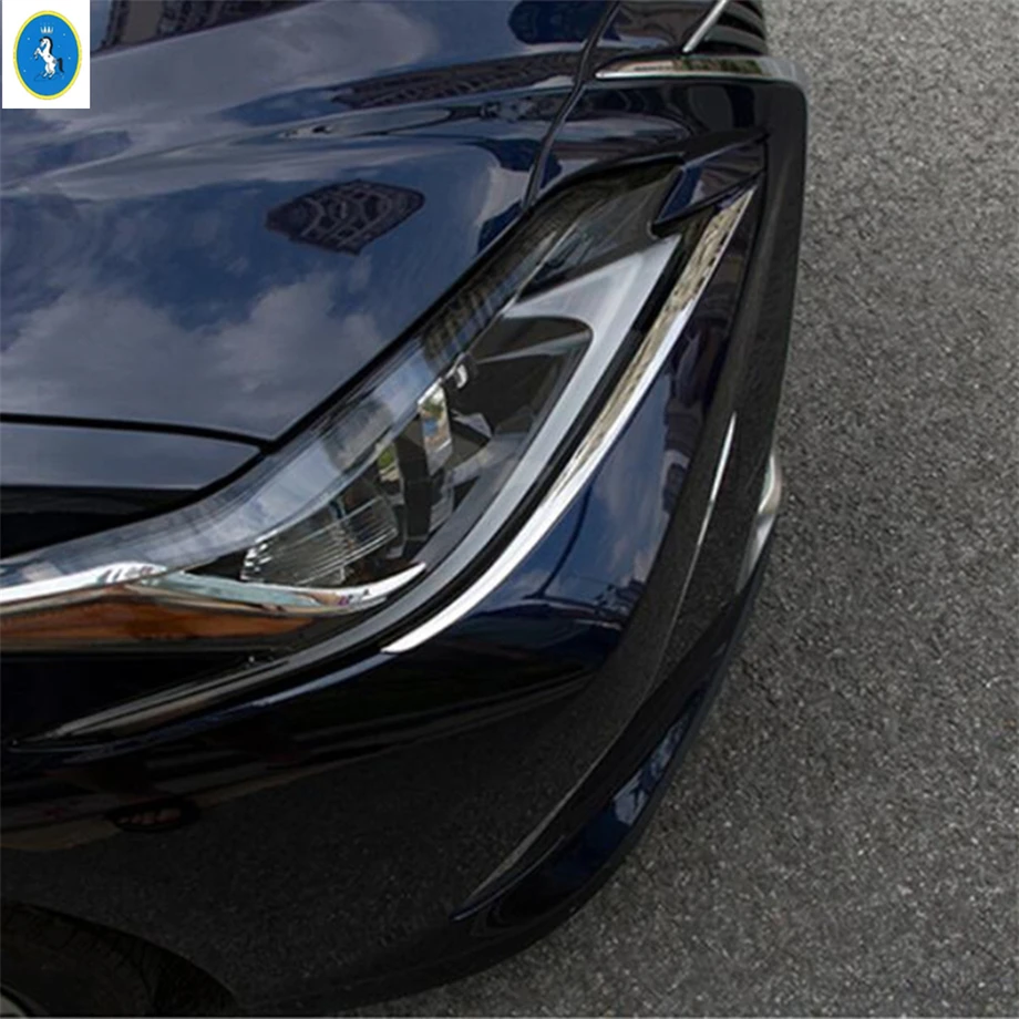 Передние Налобные фонари лампы лента для век накладки аксессуары из нержавеющей