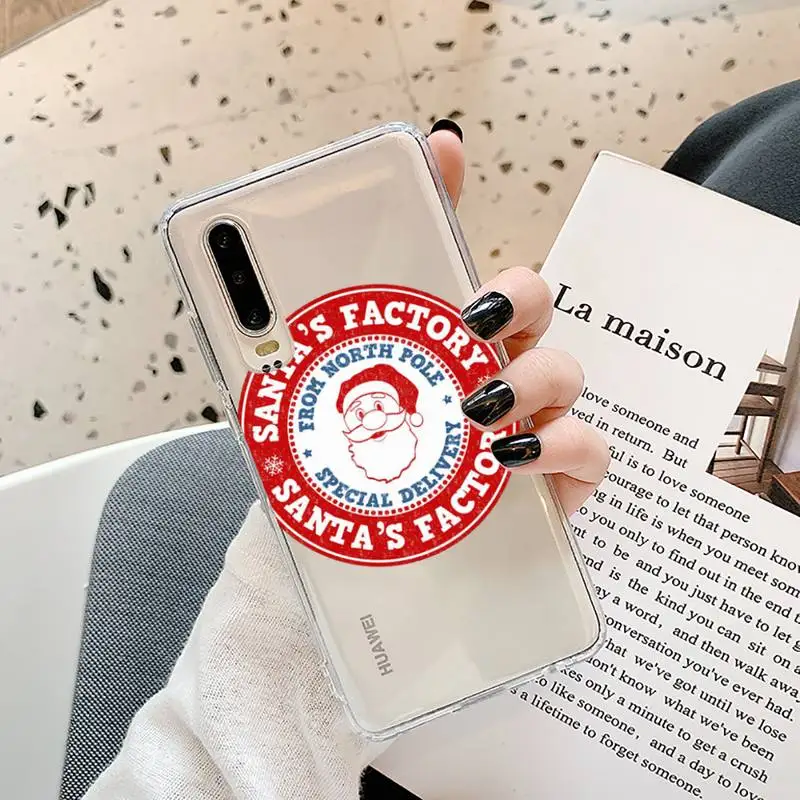 

Christmas trend tags Phone Case Transparent for Samsung A71 S9 10 20 HUAWEI p30 40 honor 10i 8x xiaomi note 8 Pro 10t 11