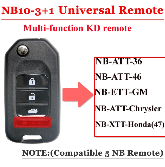 KEYDIY (5 шт./партия) NB10 Универсальный многофункциональный KD пульт дистанционного