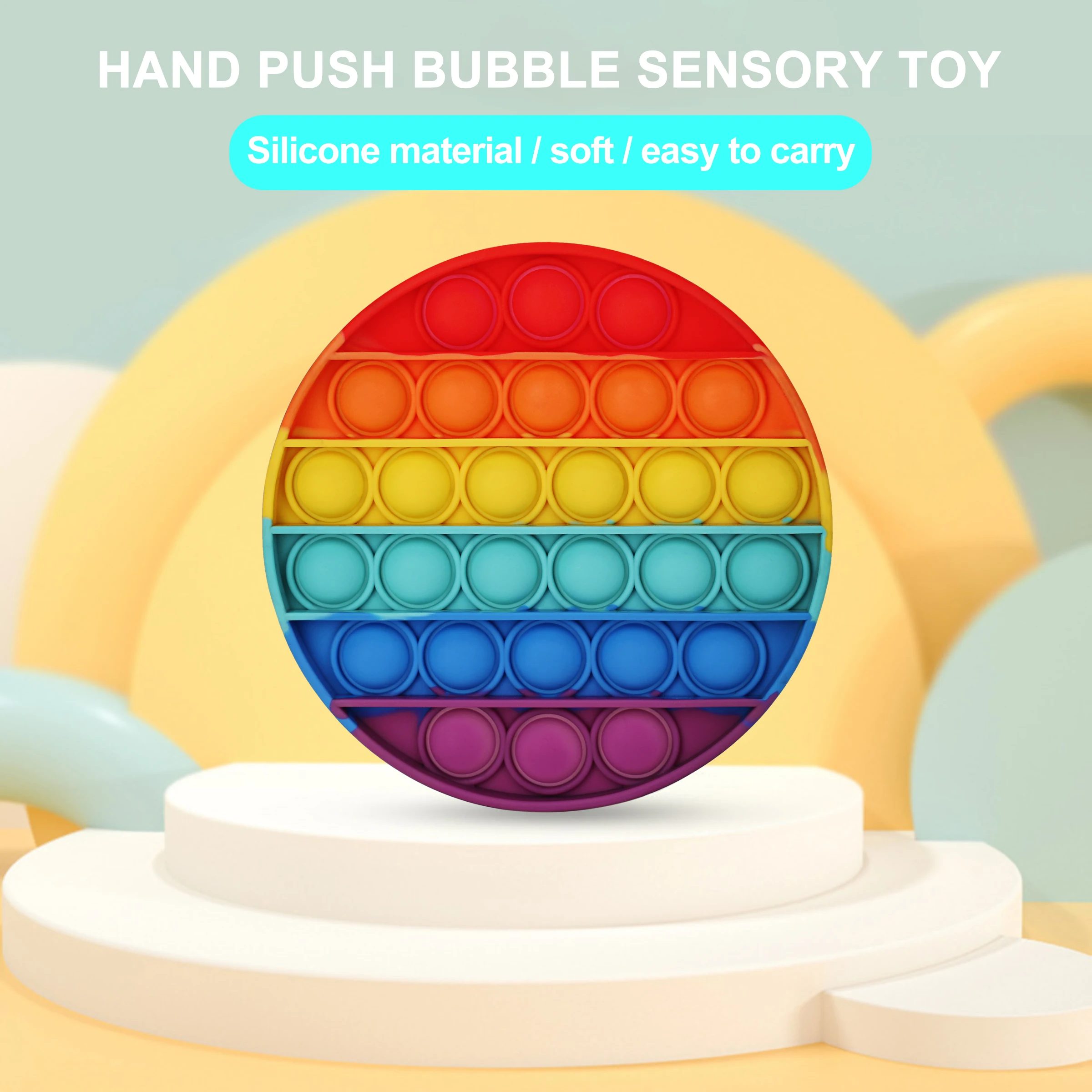 

Fitget Toys Pop It Game For Adult Kid Push Bubble Fidget Sensory Toy Autism Special Needs Stress Reliever Popoit Figet Speelgoed