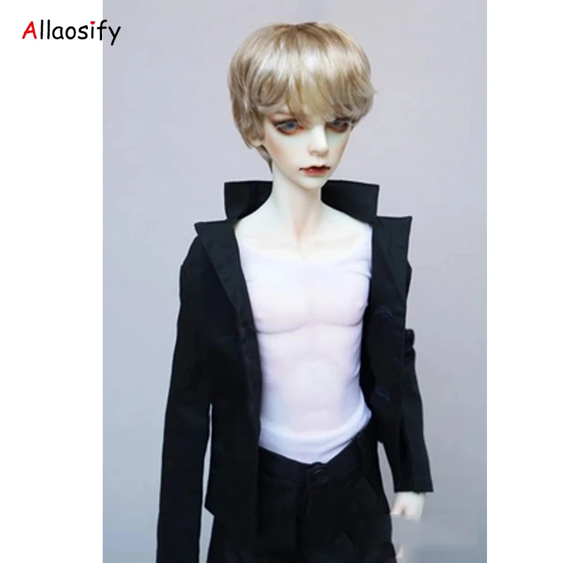 Волосы Allaosify Bjd 1/3 1/4 1/6 кукла BJD высокотемпературные для мальчиков золотые