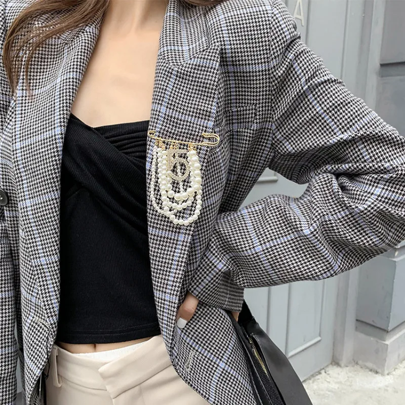 Женская Брошь бутоньерка с жемчугом и кисточкой 2019|Броши| |