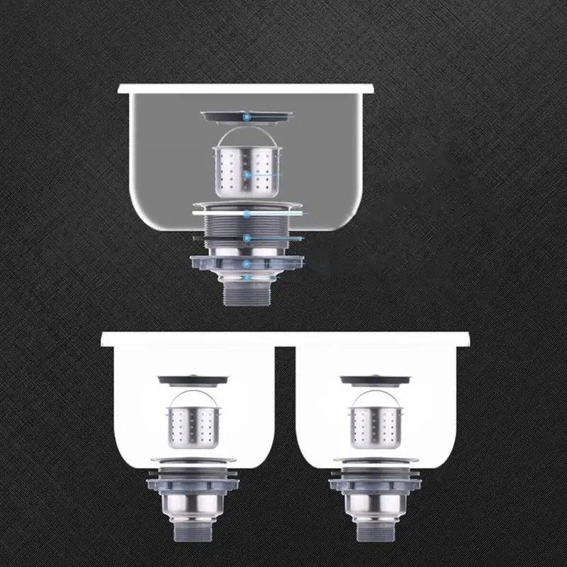 Сливное сито для кухонной раковины стальное сливное сливная корзина воды в