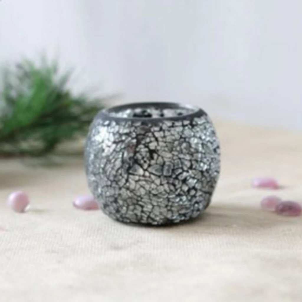 Мозаичный витражный подсвечник светильник свечник для чая чашка цветочный