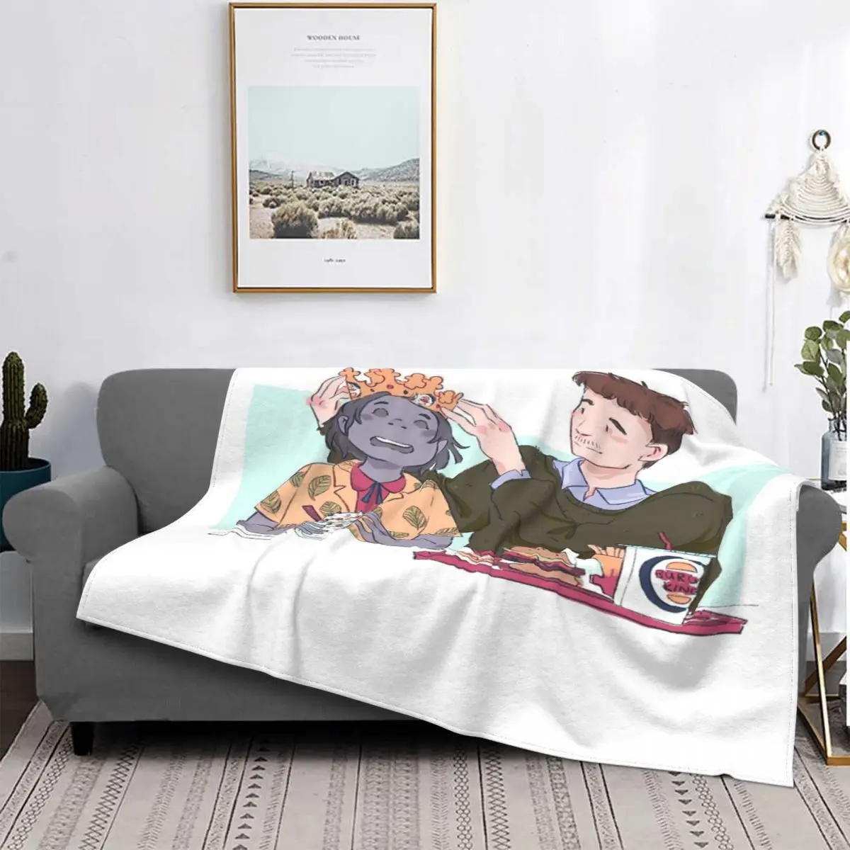 

Manta a cuadros de Pete y el monarca de hamburguesa, colcha para cama