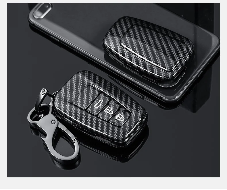 Глянцевый чехол для автомобильного брелка из АБС-пластика Toyota Camry Corolla C-HR с чехлом