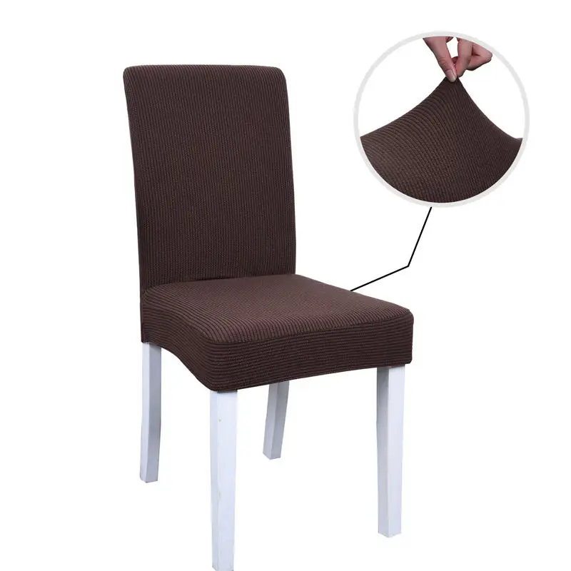 Чехол для стула утолщенный в полоску из спандекса защита от грязи обеденной