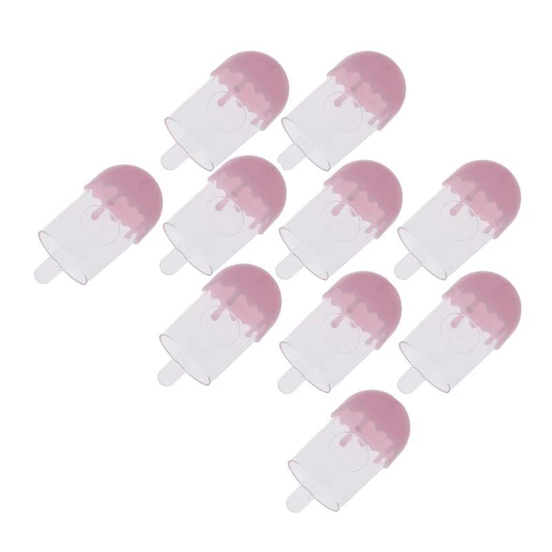 

10Pcs Ice Cream Suitcase Empty Lash Storage Packaging Box Eyelash Luggage Case