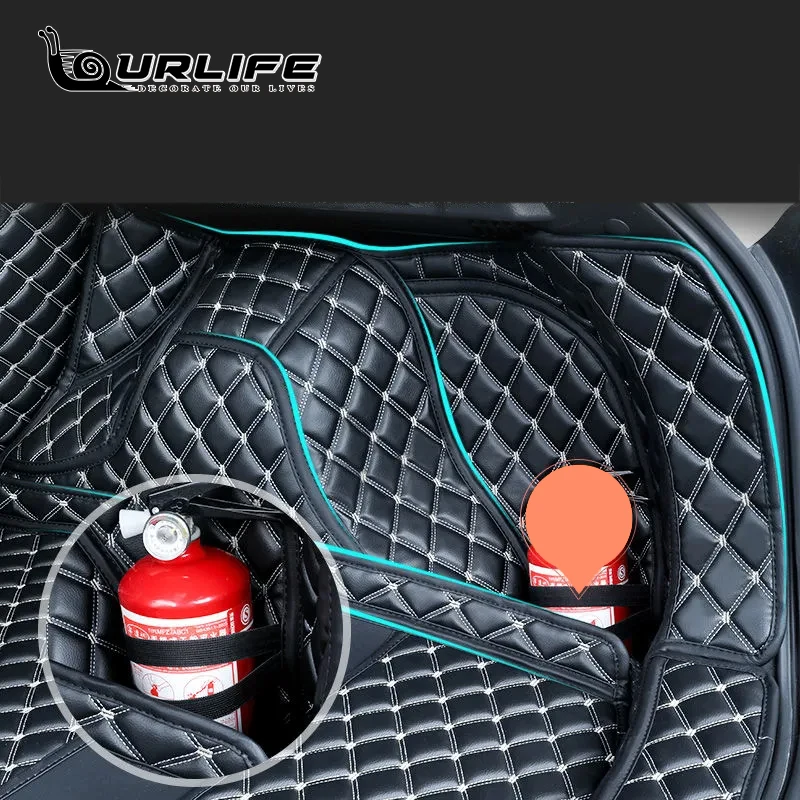 Кожаные Коврики для заднего багажника автомобиля стильные анти-грязные