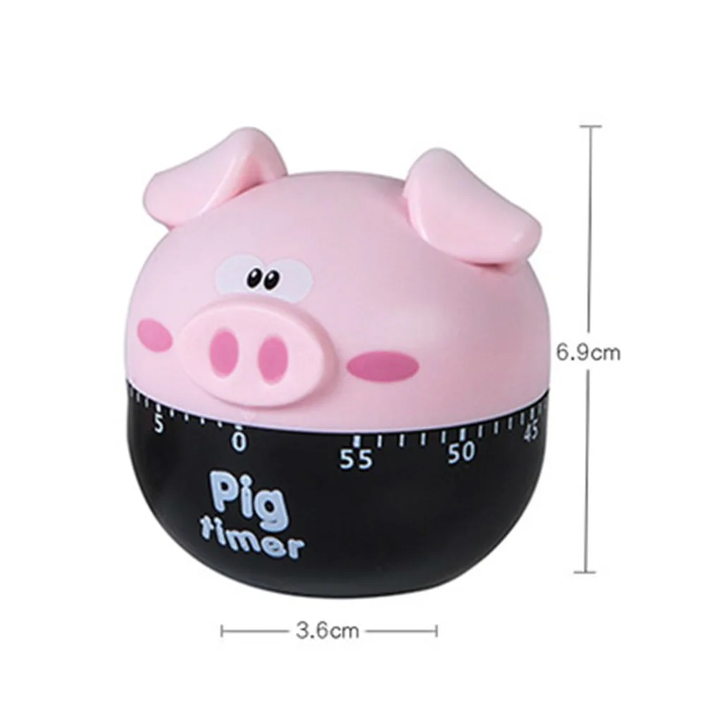 

Piggy Timer Alarm Clock Time Manager Countdown Reminder 1-55Min ABSElectronic Cooking Kitchen Timer Assistant Home Baking Tool