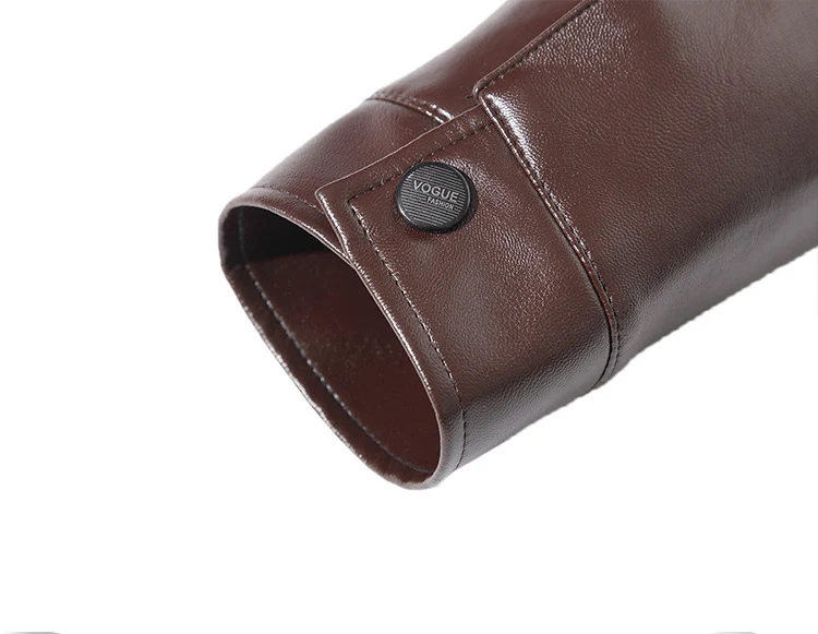 

Faux Leather Men's Jackets Autumn Winter New Men Fashion PU Leather Coats Male Fleece Thick Leather Jacket Brand Clothing