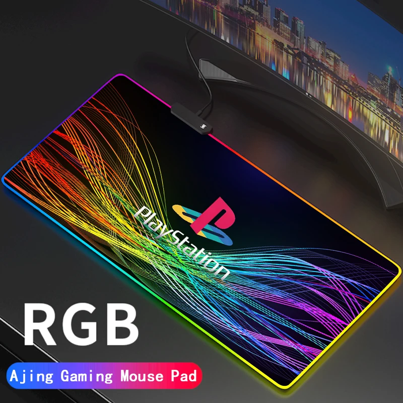 

RGB Профессиональный Городской коврик для мыши с абстрактным рисунком, геймерский игровой коврик для мыши 5 PS4, коврик для мыши XXL, коврик для м...