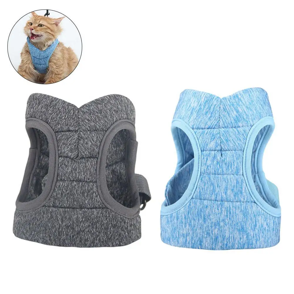 

Adjustable Pet Cats Kitten Harness Vest Collar Walking Lead Leash Traction Rope