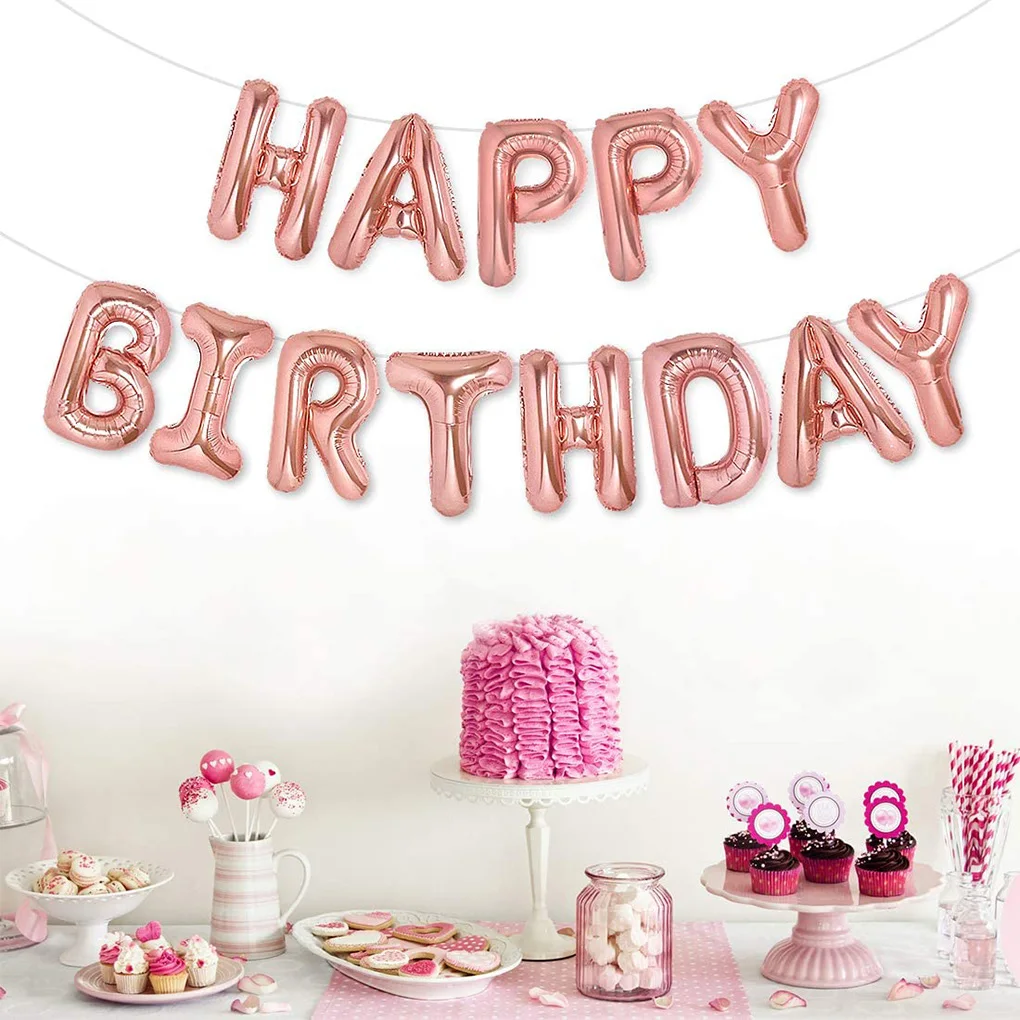 

Party Balloon Set Glitter Aluminum Foil Latex Balloons Kit Birthday Party Inflated Decoration