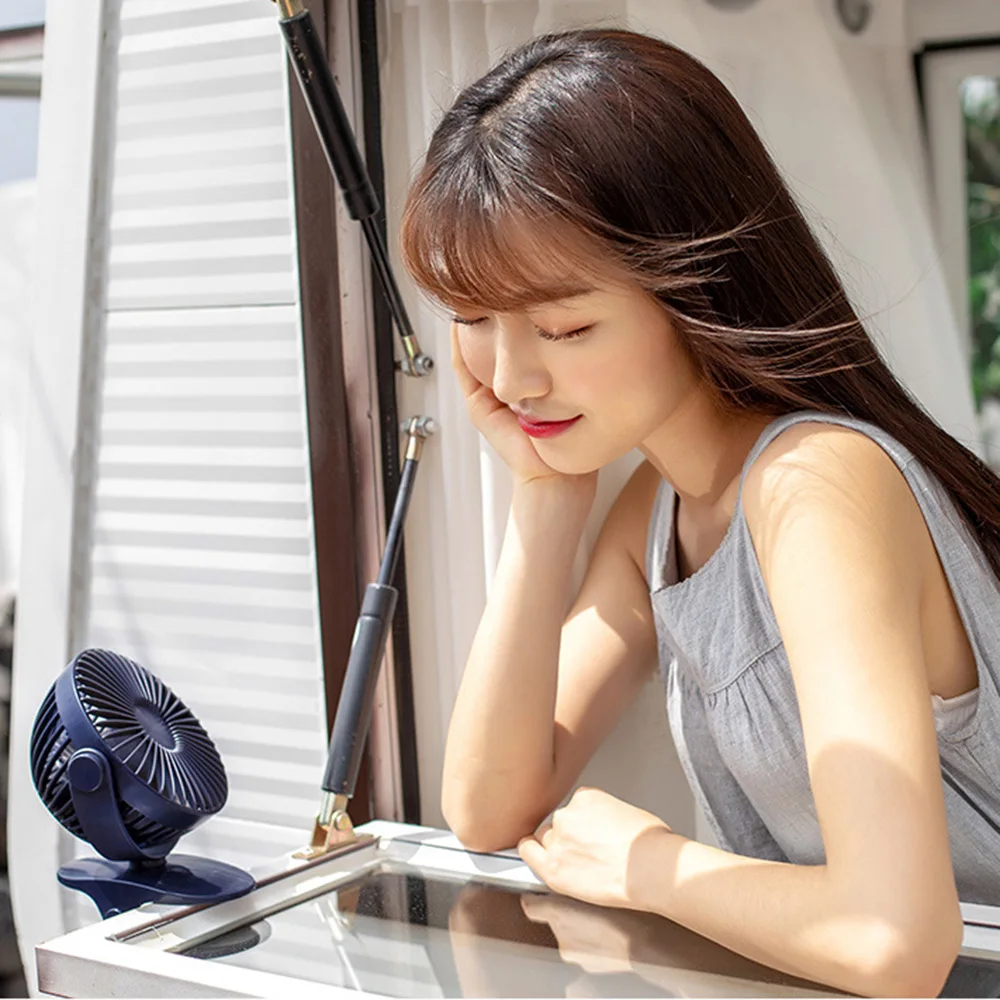 

Portable Clip Mini USB Fan 360 Degree Rotation Electric Fan Students Fans Rechargeable Office Desktop Air Cooler 4 Colors