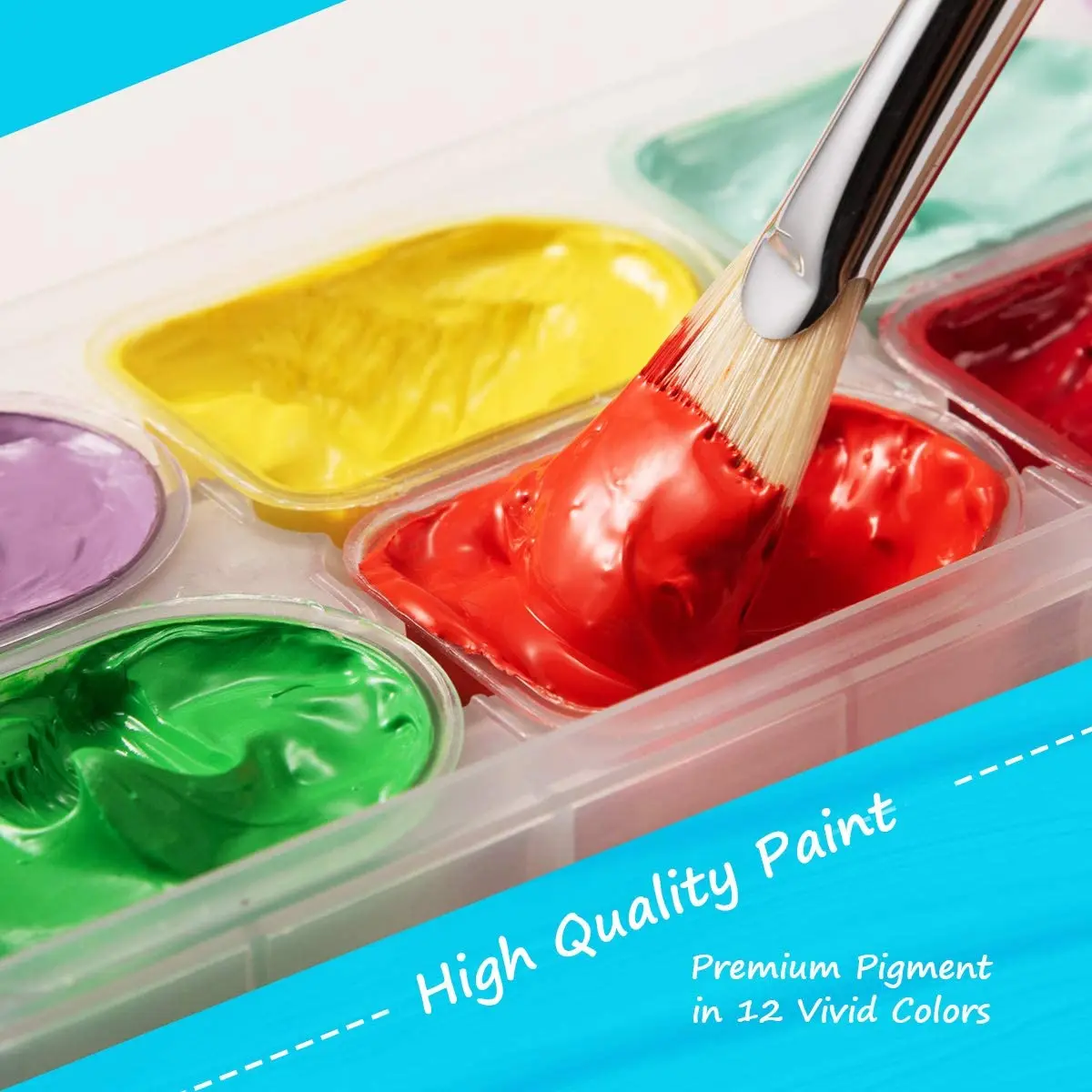 12 Цветов гуашь Краски комплект 30 мл Симпатичные желе чашки дизайн с Портативный
