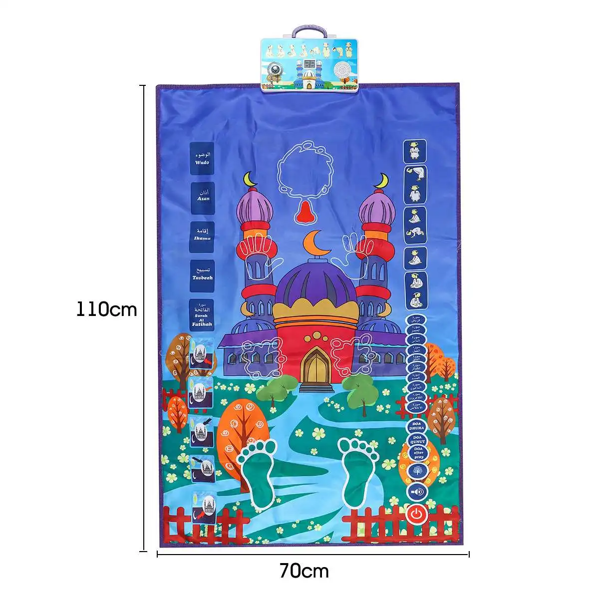 

Children Electronic Interactive Prayer Mat tapis de priere islam Kids Educational Prayer Rug Carpet Muslim Musallah Sajadah