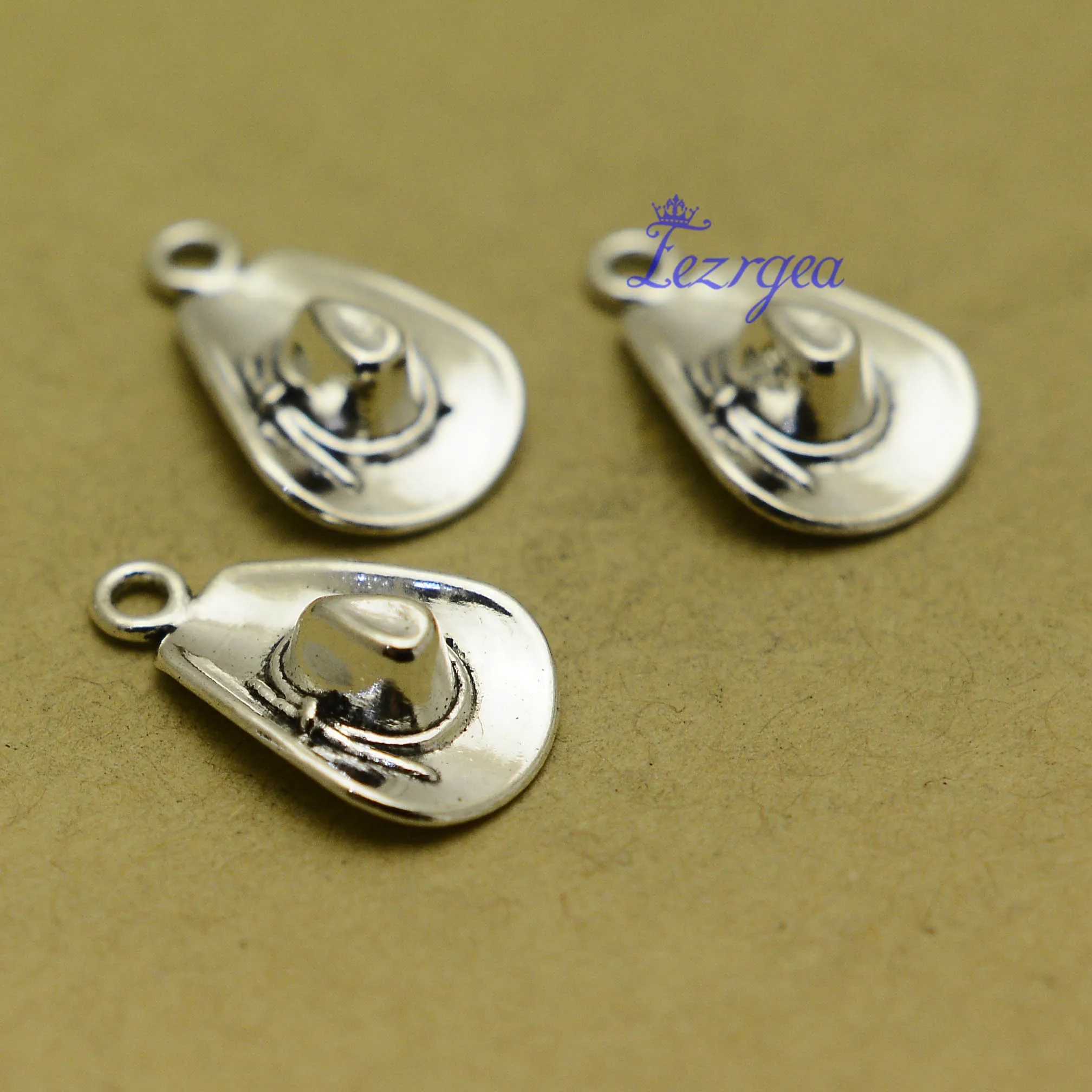 

25pcs/lot--20x13mm, Antique silver plated Cowboy hat charms,DIY supplies,Jewelry accessories