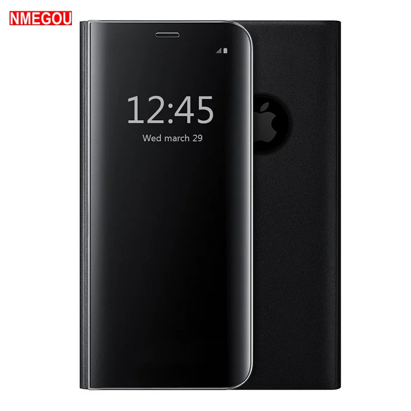 Чехол Capinha De Capa для Iphone X 8 7 6 S Plus зеркальный книжка с покрытием Ipone кожаный чехол
