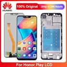 ЖК-дисплей 6,3 дюйма для Huawei Honor Play, сенсорный экран, дигитайзер с рамкой для Honor Play, экран