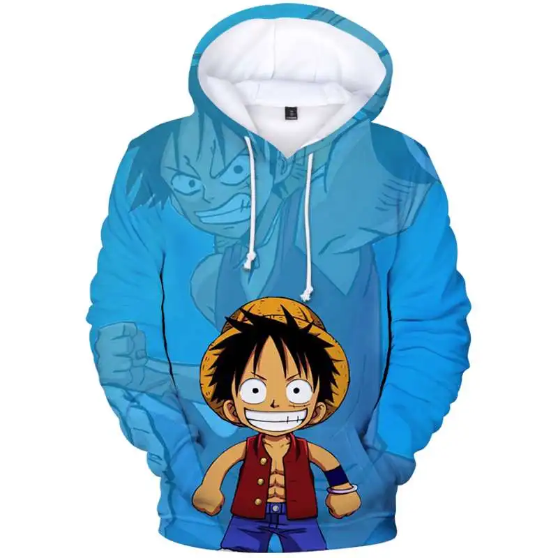 3D Толстовка Одна деталь человек толстовка аниме персонажами Монки Д лаффи с