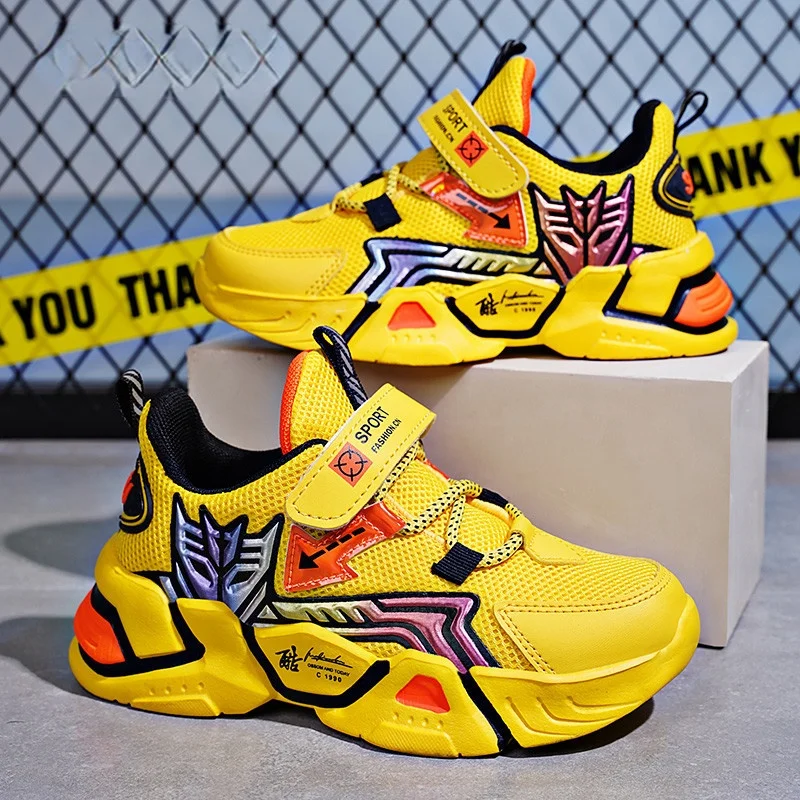 

Детские кроссовки для мальчиков, дышащая сетчатая спортивная обувь для бега, на осень