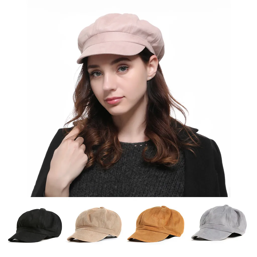 Горячая Женская осенне зимняя шляпа французский художник Ретро стиль теплая