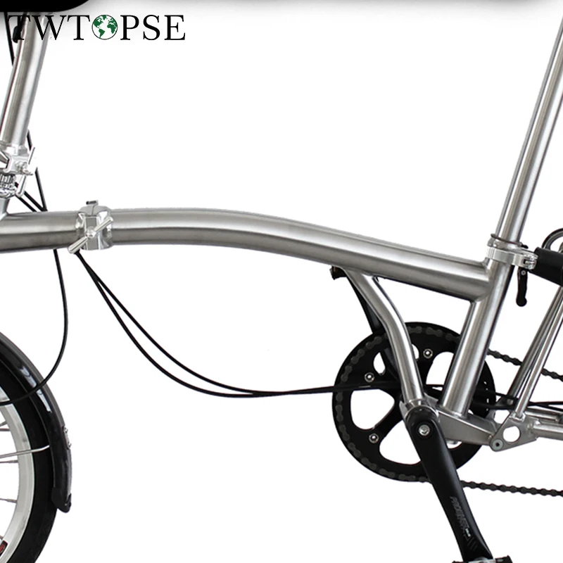 TWTOPSE 1 4 кг титановая рама для велосипеда Brompton складной велосипед 16 "дюймовый