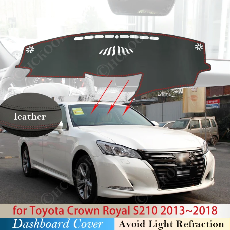 Из искусственной кожи для Toyota Crown Royal S210 2013 ~ 2018 Противоскользящий коврик накладка