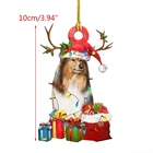 Рождественская искусственная деревянная Xma подвесная вывеска, статуи, Декорации для рождевечерние вечеринки, благословение для рукоделия, скульптуры