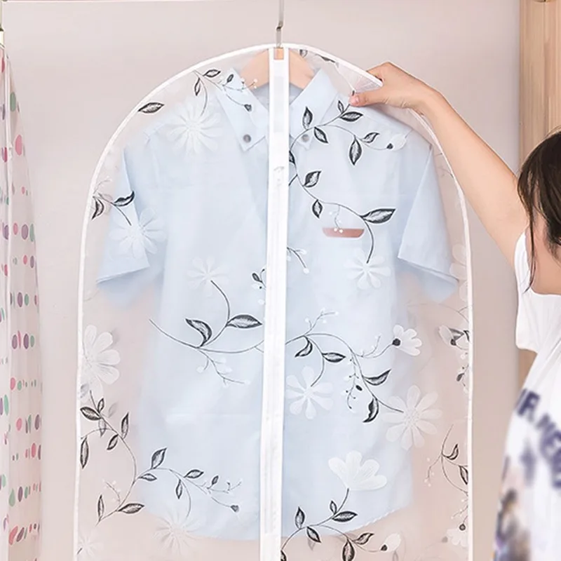 

Peva Clothing Dust Cover Coat Dust Bag Hanging Bag Printing Suit Cover Suit Hanging Bag Waterproof Clothing Cover