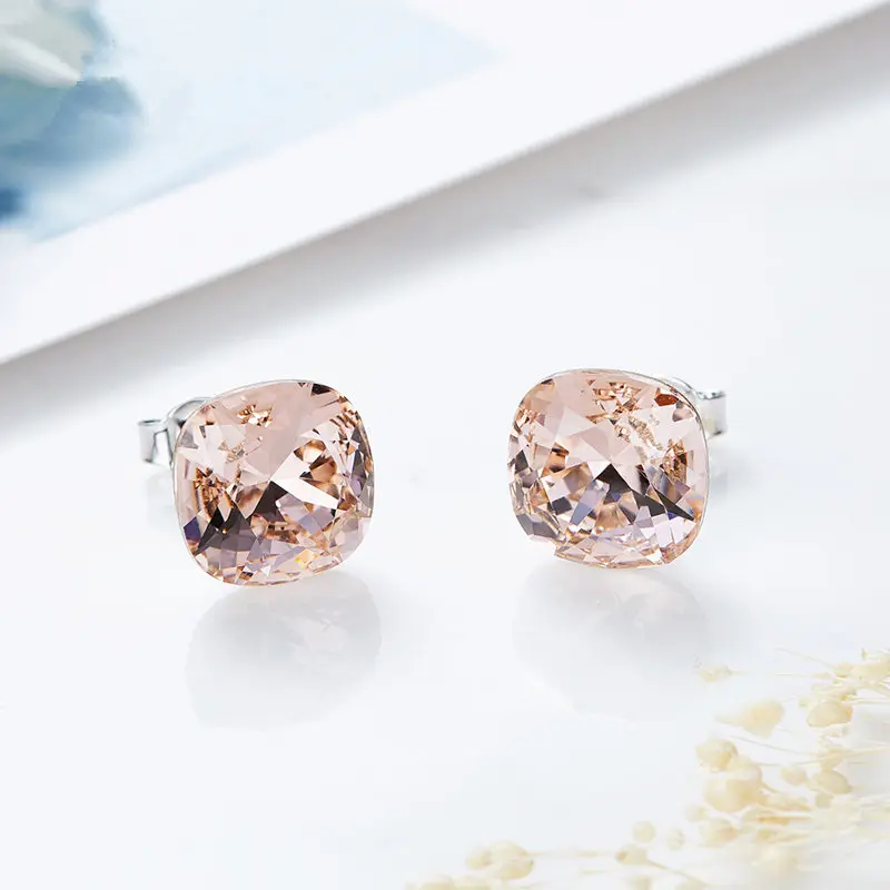 Женские серьги гвоздики Cdyle украшенные кристаллами австрийские стразы из