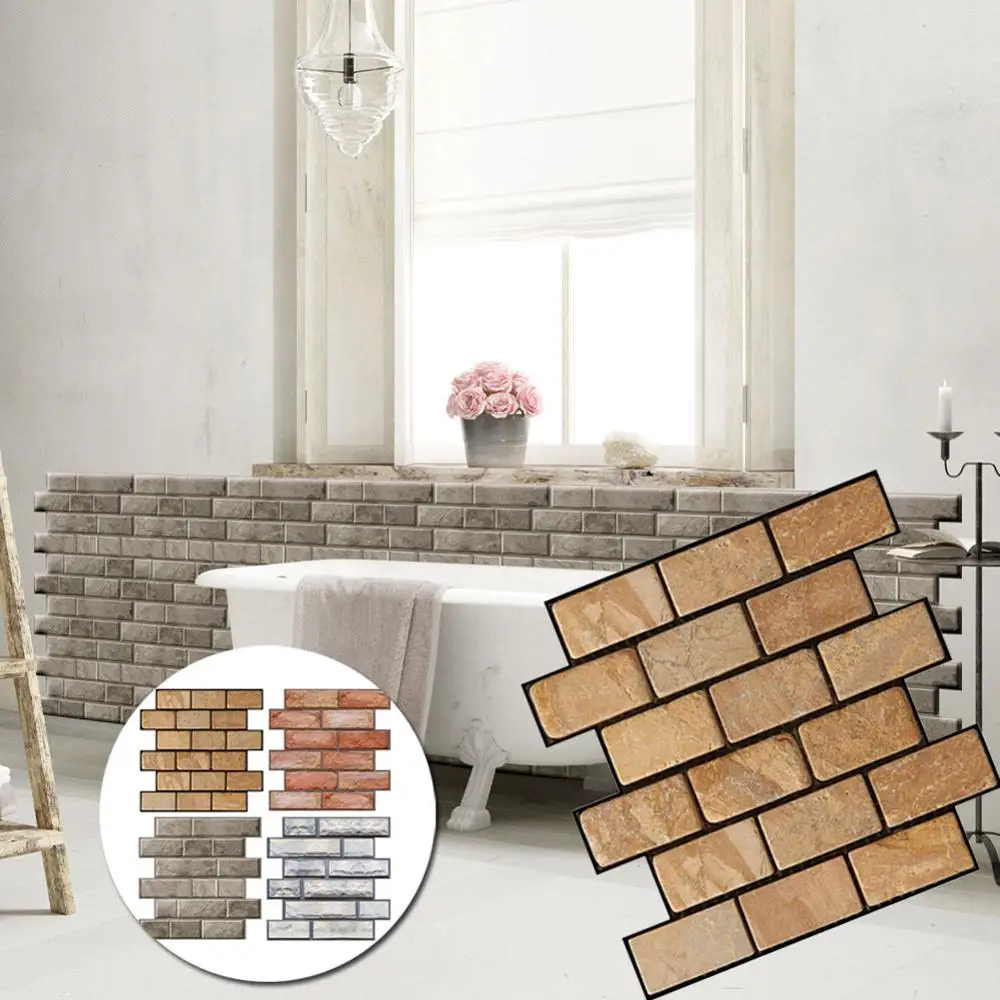 3D настенная наклейка s самоклеящаяся бумага водостойкая DIY кухонная ванная