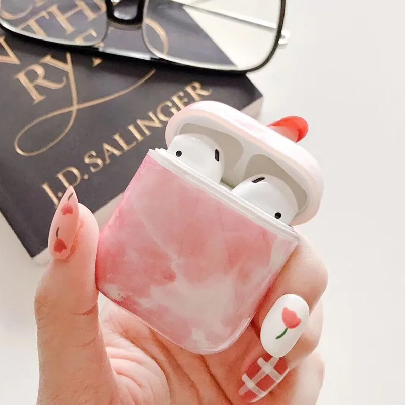03 EKONEDA ультра тонкий глянцевый чехол для Airpods чехол мраморный роскошный защитный чехол для Airpods - Цвет: 03