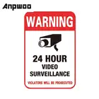 Наклейки с сигнализацией для камеры ANPWOO, водонепроницаемые, защита от солнца, ПВХ, 15 шт.партия